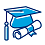 Graduation cap and diploma